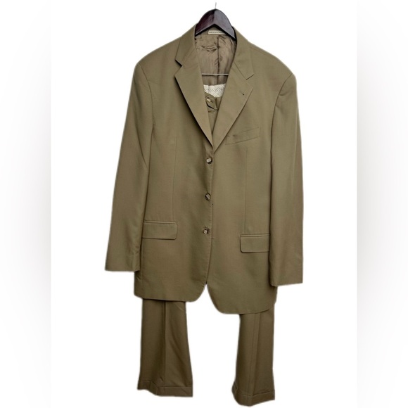 Joseph Abbound Men’s Tan Blazer Suit 44R with 32W pants - Picture 1 of 15